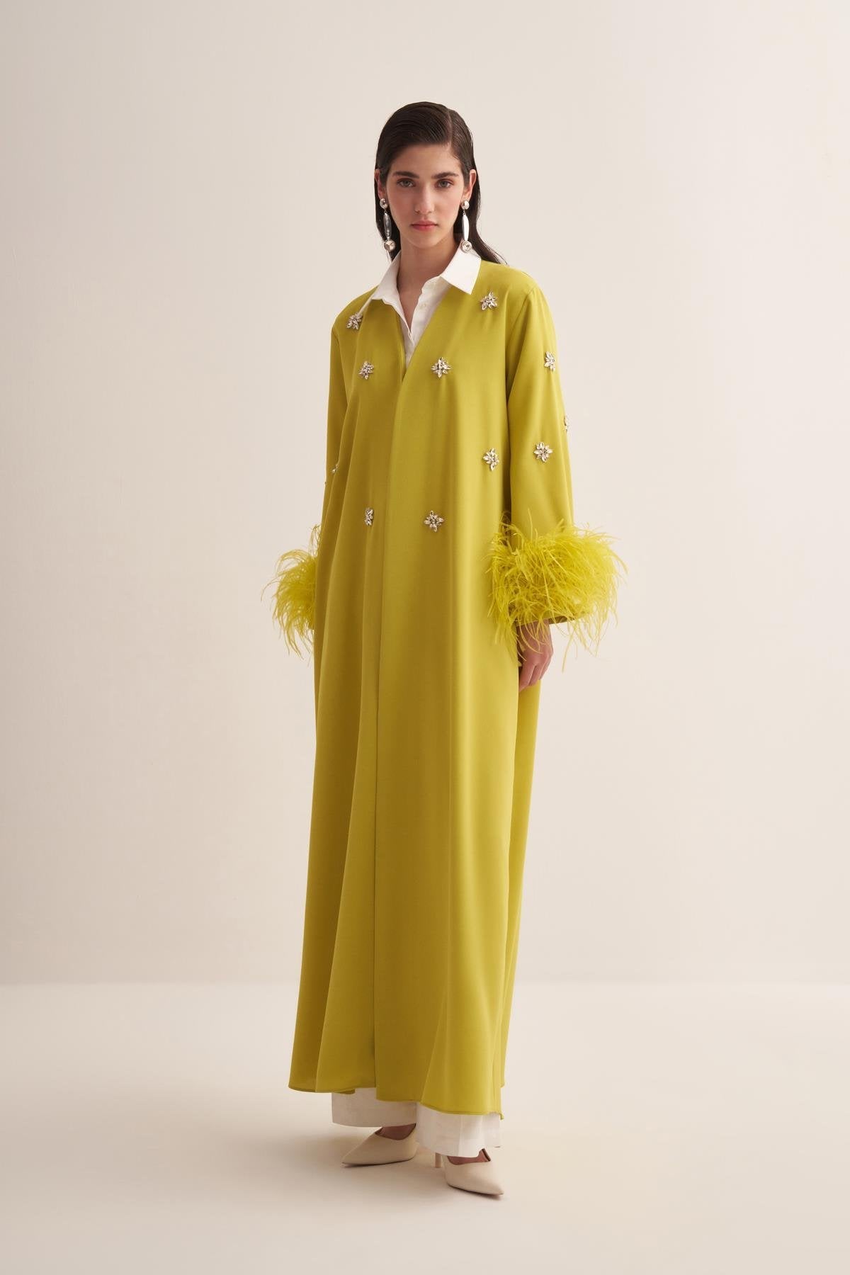 ELISSA ABAYA LIGHT GREEN