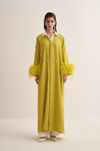 ELISSA ABAYA LIGHT GREEN