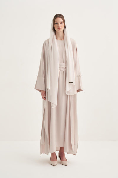 MIRA ABAYA SET BEIGE