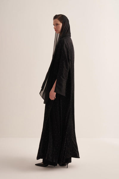 STYLISH ABAYA & SCARF BLACK