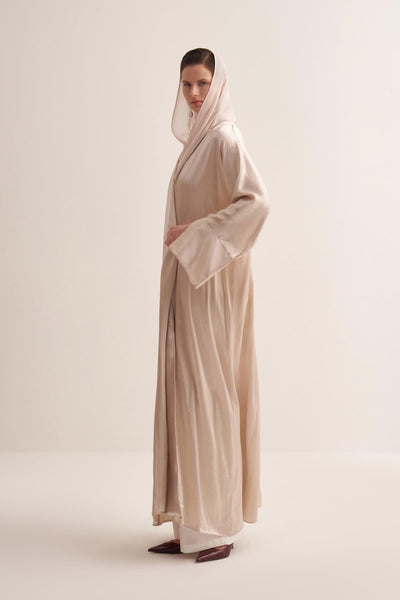 STYLISH ABAYA & SCARF BEIGE
